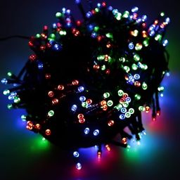 SPARK WORLD Red & Green Rice Shaped Bulb String Lights image 4