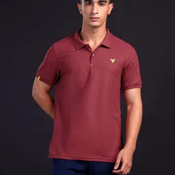 Technosport Men Polo Collar Anti Static Slim Fit T-shirt-image-25