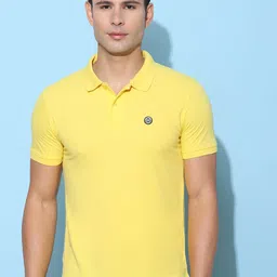 Cloak & Decker by Monte Carlo Men Solid Polo Collar T-shirt-image-76