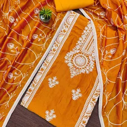 SHADOW & SAINING Embroidered Unstitched Dress Material-image-95