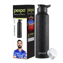 Pexpo Black Single Stainless Steel Water Bottle-image-16