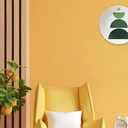 THE QUIRKY HOME White & Green Geometric Printed Ceramic Premium Decorative Wall Decor-image-69