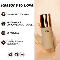 FLiCKA Set of Get Set Go Primer 30ml & Flawless Femme Foundation 30ml - Caramel 06 image 5