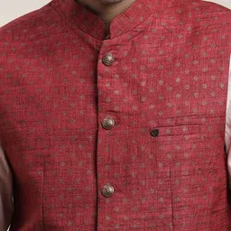 Turtle Printed Nehru Jacket image 2
