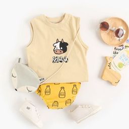 LULU & SKY Girls Printed Top with Shorts-image-97