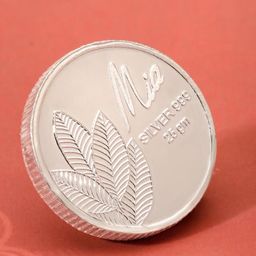 Mia by Tanishq 999 Silver Divine Mango Leaf Coin 25g-picture-36