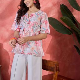 Sangria Women Floral Printed Top-image-97