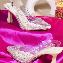Froh Feet Women Embellished Kitten Pumps Heels-image-66