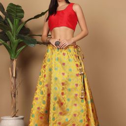 KAANCHIE NANGGIA Women Floral Printed A-Line Maxi Skirt-image-48