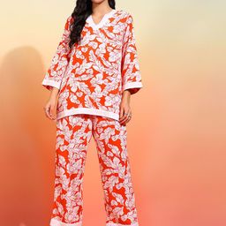 mokshi Floral Printed Tunic With Trousers-image-11