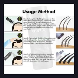 QLERIX Set Of 2 Full & Thicker Hair Fiber Powder - 25 g Each image 4