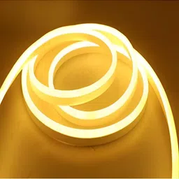 ENORMITY Yellow Rice Shape Rope String Lights image 3