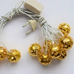 SPARK WORLD Yellow LED Ball String Lights image 2