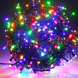 SPARK WORLD 200 Blue & Green LED Fairy String Lights image 2