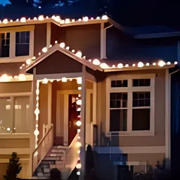 SPARK WORLD Yellow Striped String Lights-10m image 2