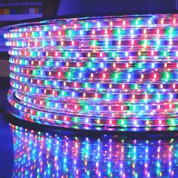 SPARK WORLD Blue & Red Rope Rice-Shaped String Lights image 2