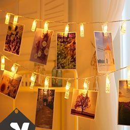 SPARK WORLD Yellow Rice Shaped String Lights image 3
