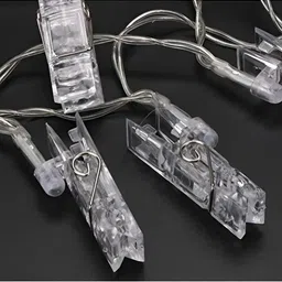 ENORMITY Yellow Photo Clip Shape String Lights image 3