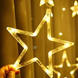 SPARK WORLD Yellow Star Shaped String Lights image 3