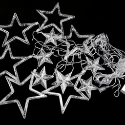 SPARK WORLD Yellow Star Shaped LED Rice String Lights image 2