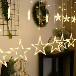SPARK WORLD Yellow Star Shape String Lights image 3