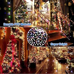 SPARK WORLD Blue & Red Rice Shape String Lights image 3