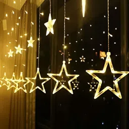 SPARK WORLD Transparent Star Shaped String Lights image 3