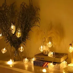 SPARK WORLD Yellow Heart-Shaped String Lights image 4