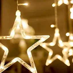 SPARK WORLD White Star Shaped String Lights image 2