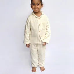 Snuggly Spaces Kids-Unisex White Nightdress-image-36
