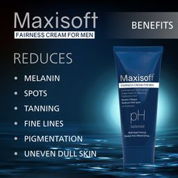 Maxisoft Men Fairness Cream with Grapeseed Oil & Hyaluronic Acid - 50 g image 2