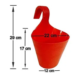 go hooked Hook Railing Planter Hanging Pots for Plant image 4