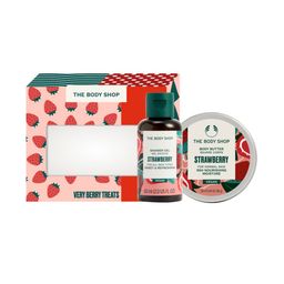 THE BODY SHOP 2Pcs Very Berry Treats Strawberry Shower Gel - 60 ml & Body Butter- 50 ml-37