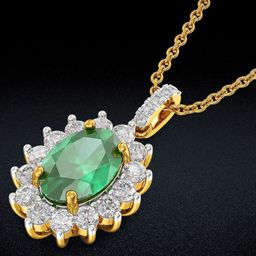 Joyalukkas Emerald Radiance Diamond Pendant -2.71 gm-image-80