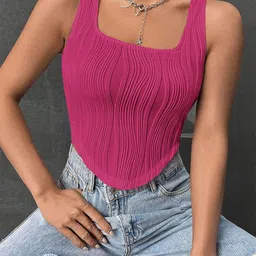 SZN Solid Square Neck Sleeveless Top-image-9