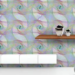 ArtzFolio Printed UV-Resistant Anti-Bacterial Fractal Spiral Pattern Peel & Stick Wallpaper-image-106