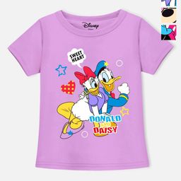 Disney By Miss and Chief Girls 3 Printed Applique T-shirt-29