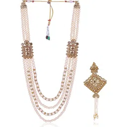 JIYANSHI FASHION Men Gold Jewellery Set-image-91