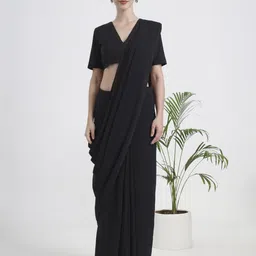 Thevasa Women Poly Georgette Saree-19