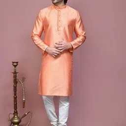 RANAK Men Ethnic Motifs Kurta-image-86