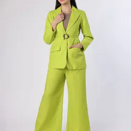 BLANC9 Shawl Neck Long Sleeves Blazer With Trousers-image-38