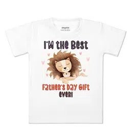 Arvesa Kids Typography Printed Applique T-shirt-picture-1