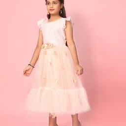 BAESD Net Fit & Flare Midi Dress image 4