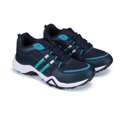 SZN Men Navy Blue Mesh Walking Shoes-picture-29