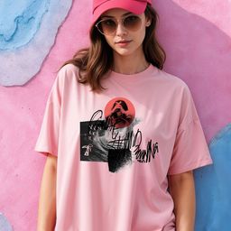 SMARTEES Women Graphic Printed Round Neck Cotton Oversized T-shirt-image-66