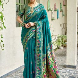 Suha Women Woven Design Art Silk Saree-picture-23