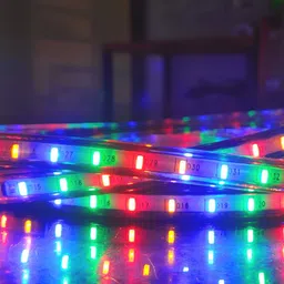 SPARK WORLD Blue & Red Rope Rice-Shaped String Lights image 5