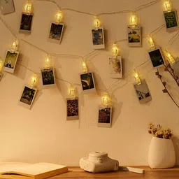 SPARK WORLD Yellow Photo Clip String Lights image 4