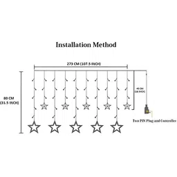 SPARK WORLD Yellow Star Shape String Lights image 4