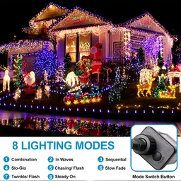 SPARK WORLD Red & Green Rice Shape LED Fairy String Lights image 2
